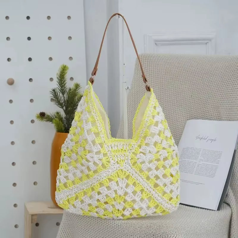 „Palma Breeze: Elegante Häkeltragetasche“