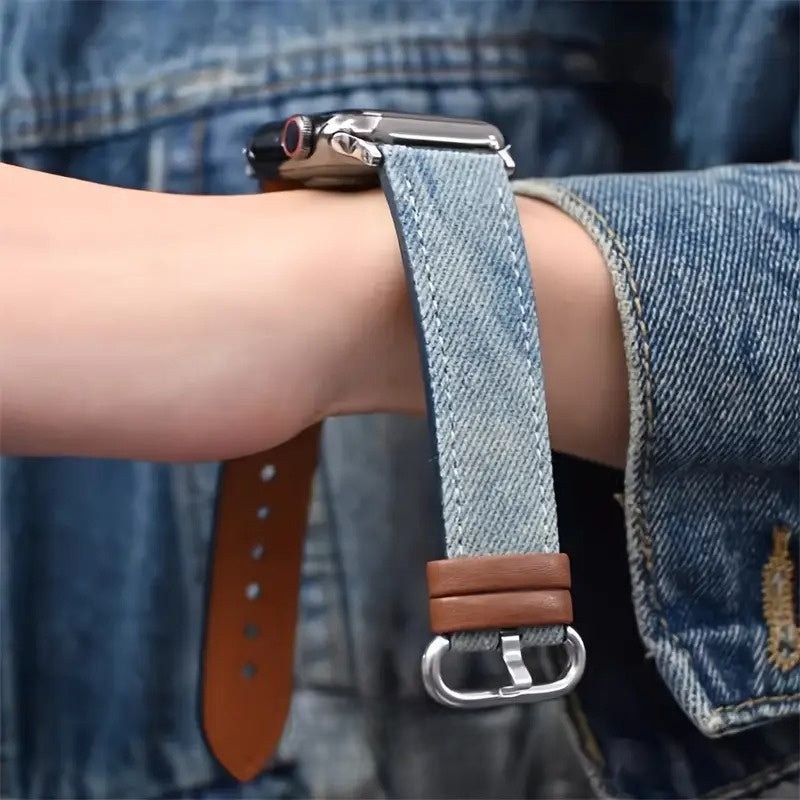 Denim-Edition: Elegantes Apple Watch Armband