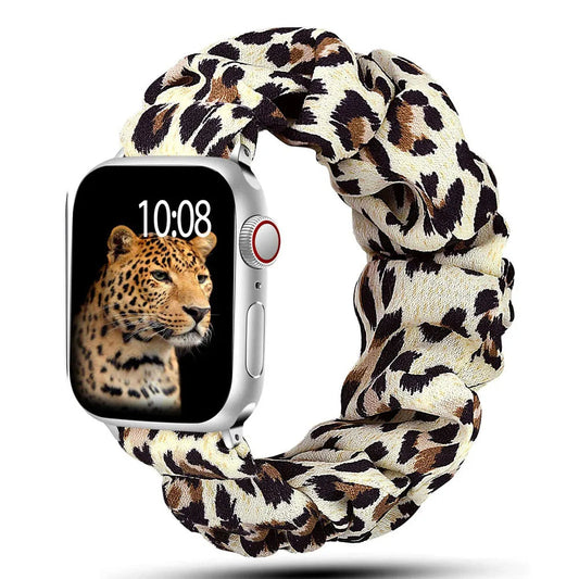 Elegantes Bella Scrunchie Loop Armband für Apple Watch