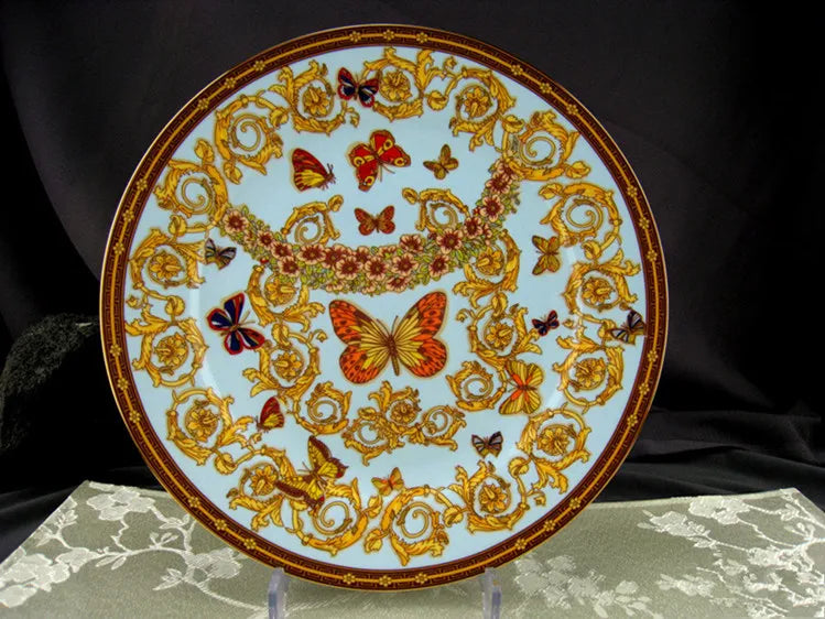 Atheltichub: Blaues Schmetterling Bone China Set – Genuss mit Stil! 🦋