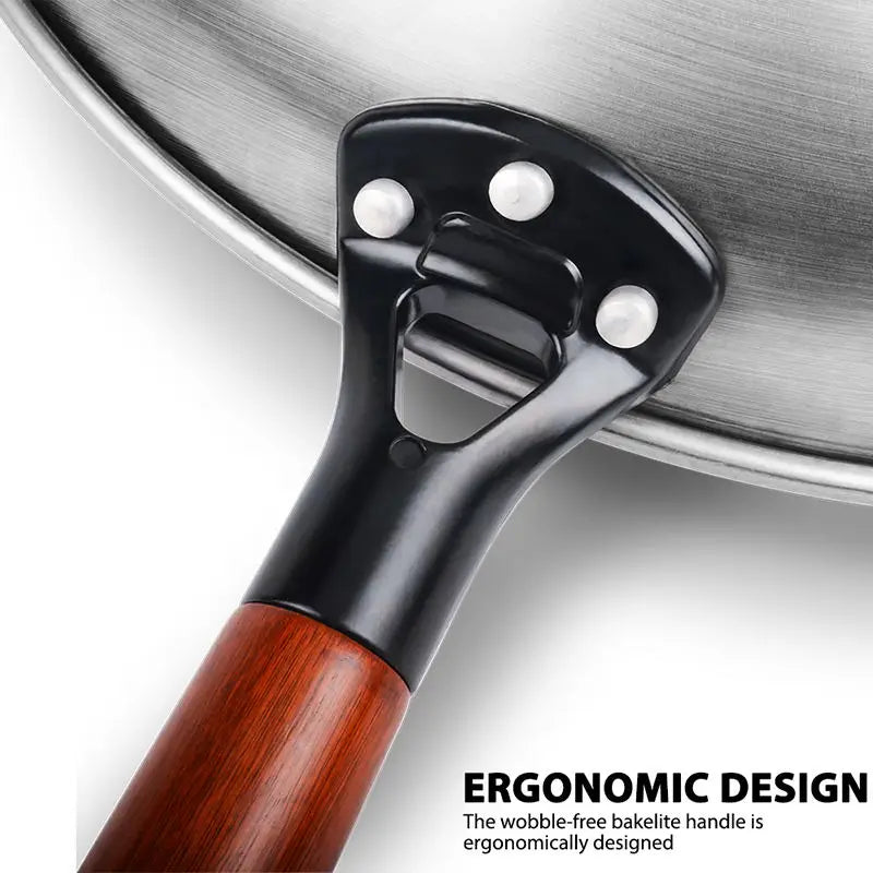 onetwone Premium Eisen Wok – Leicht, Langlebig und Authentisch