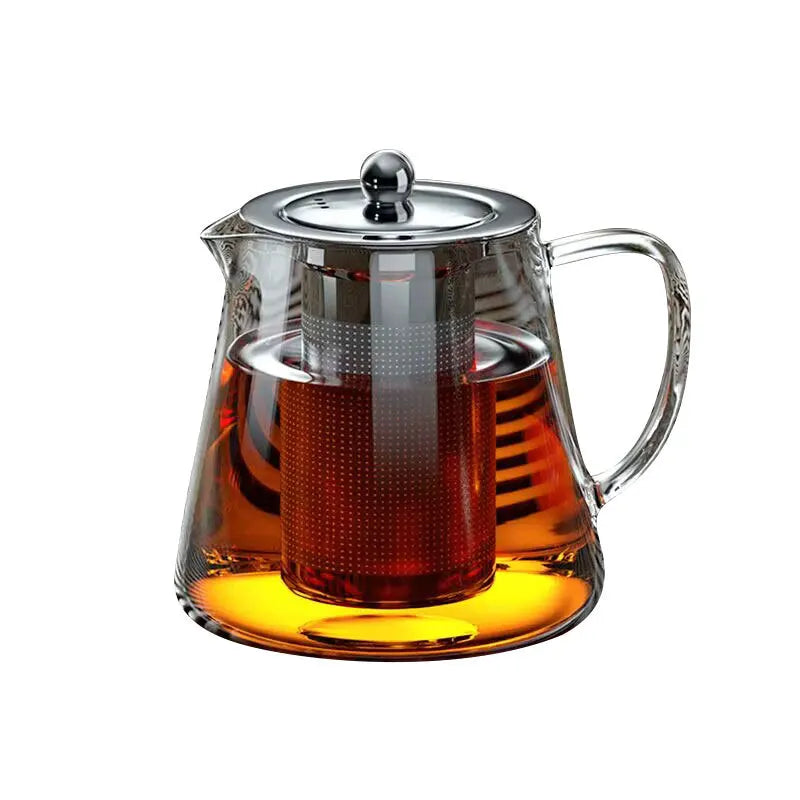 „Elegante Glasteekanne mit Edelstahl-Infuser – Exquisites Kung Fu Teeset“