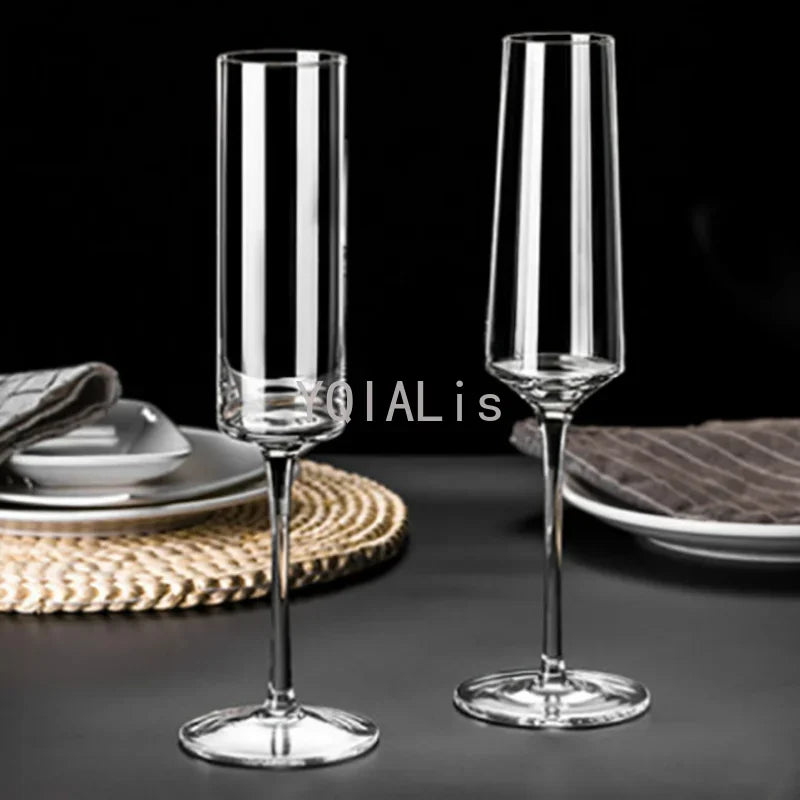 YQIALis Bleifreies Kristall-Sektglas – Eleganz in Perfektion
