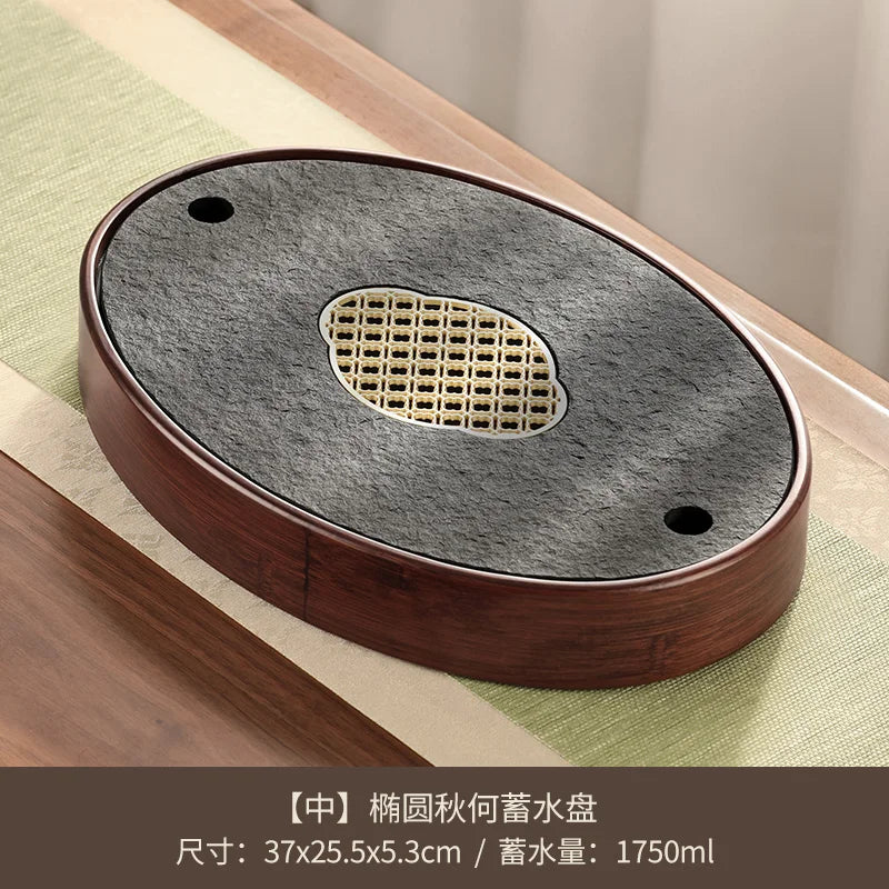 Kristall-Bambus Tee- und Serviertablett – Eleganz für Küche und Esszimmer