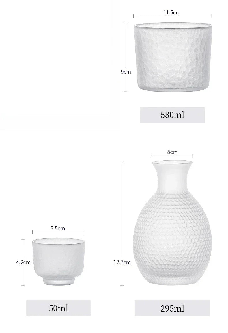 Japanisches Glas Bar Set – Eleganz für Sake und Cocktails