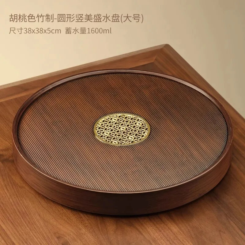 Kristall-Bambus Tee- und Servierplatte: Eleganz für Ihre Küche