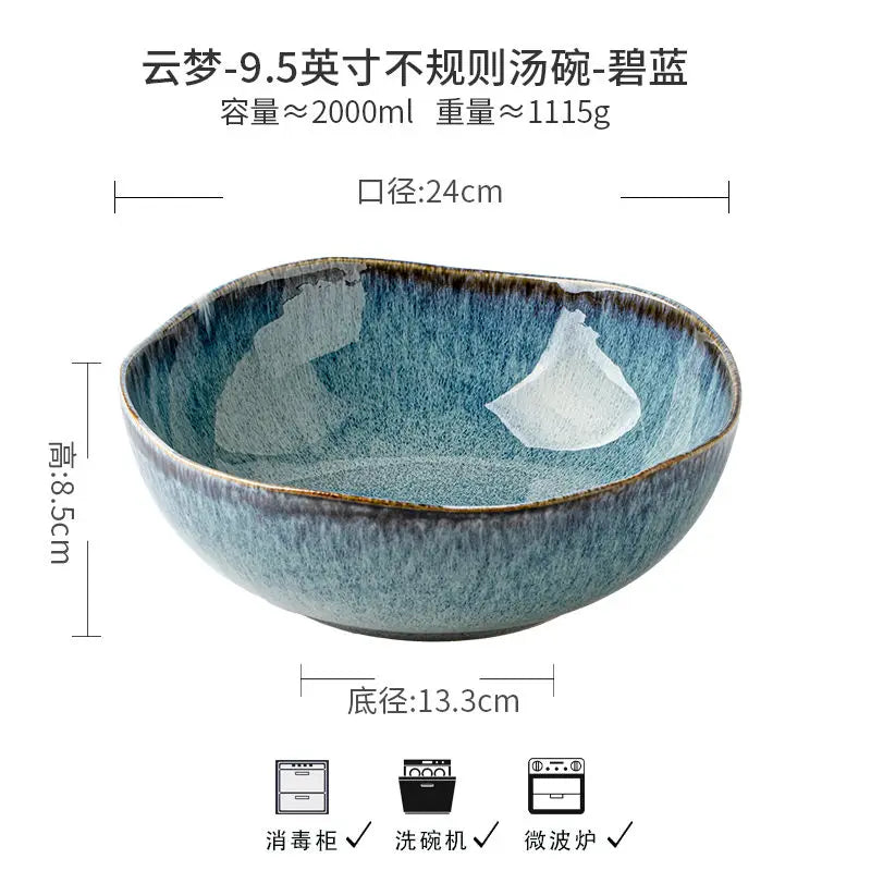 Atheltichub Keramische Suppenschüssel 24 cm – Ofengebrannt & Mikrowellenfest 🍲