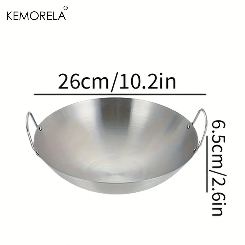 KEMORELA Edelstahl Wok – Zeitlose Eleganz für gesundes Kochen