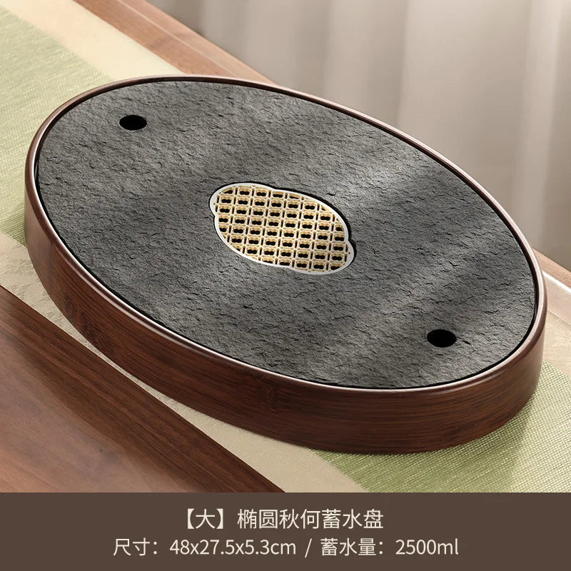 Kristall-Bambus Tee- und Servierplatte: Eleganz für Ihre Küche