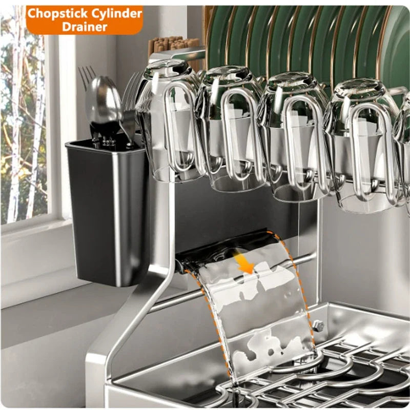 Atheltichub 2-stöckiger Küchengeräte-Trockner & Aufbewahrung – Perfekte Ordnung für Ihre Arbeitsplatte! ✨