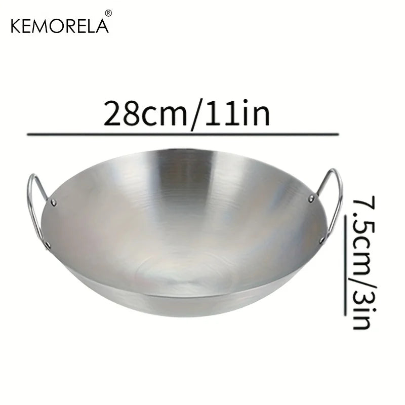 KEMORELA Edelstahl Wok – Zeitlose Eleganz für gesundes Kochen