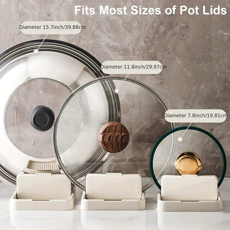 Eleganter Faltbarer Küchendeckel-Ständer – Platzsparender Organizer für Ihre Küche