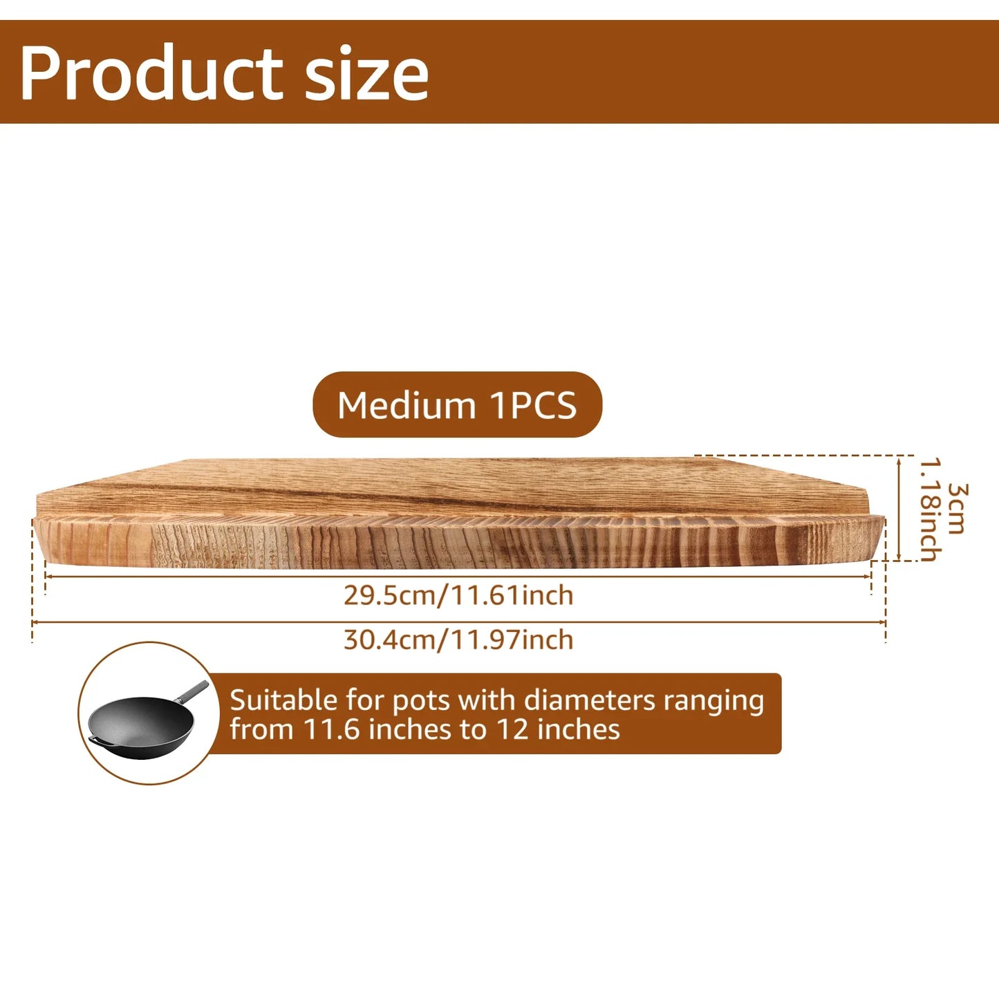 Atheltichub Holz-Wokdeckel – Langlebig, Stilvoll & Perfekte Dampfdichtung! 🍲✨