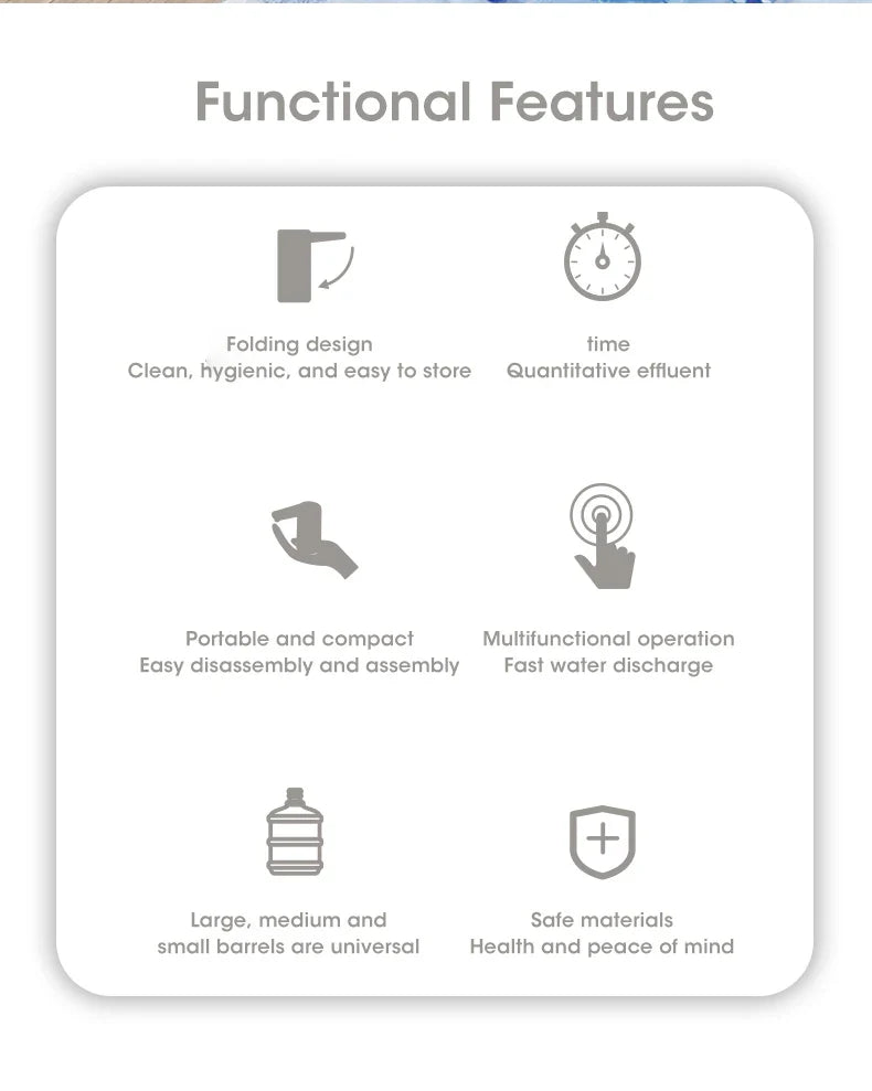 NOCCLILI Faltbare Elektrische Wasserspender – Eleganz trifft Funktionalität