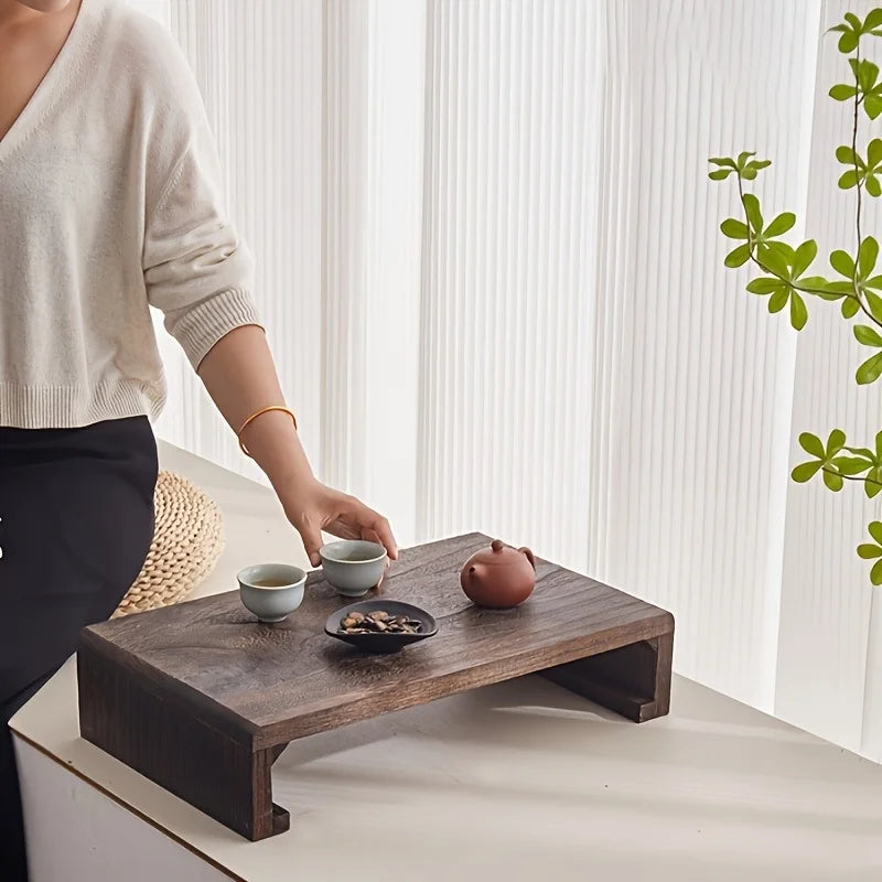 Eleganter Holz-Bettisch mit klappbaren Beinen