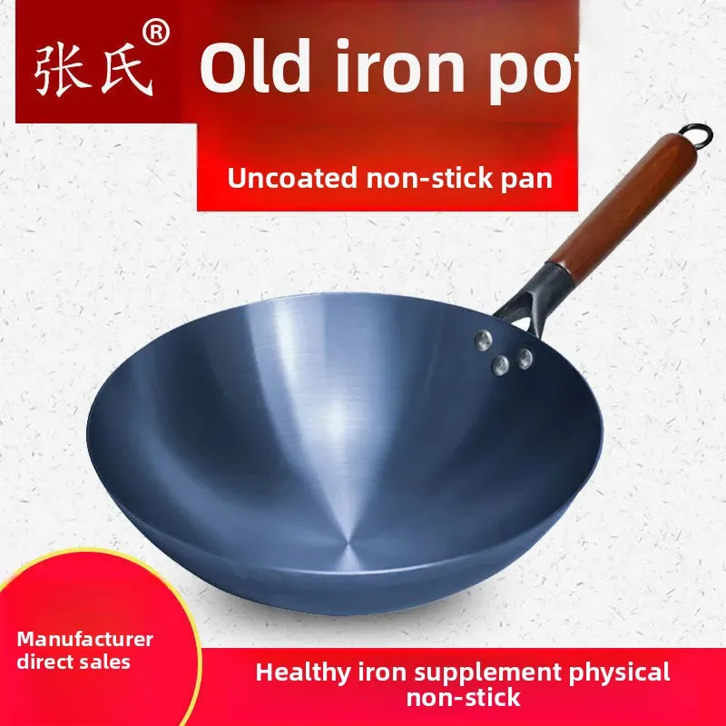 Atheltichub Premium Gusseisen Wok – Leicht, Langlebig & Unbeschichtet! 🍳