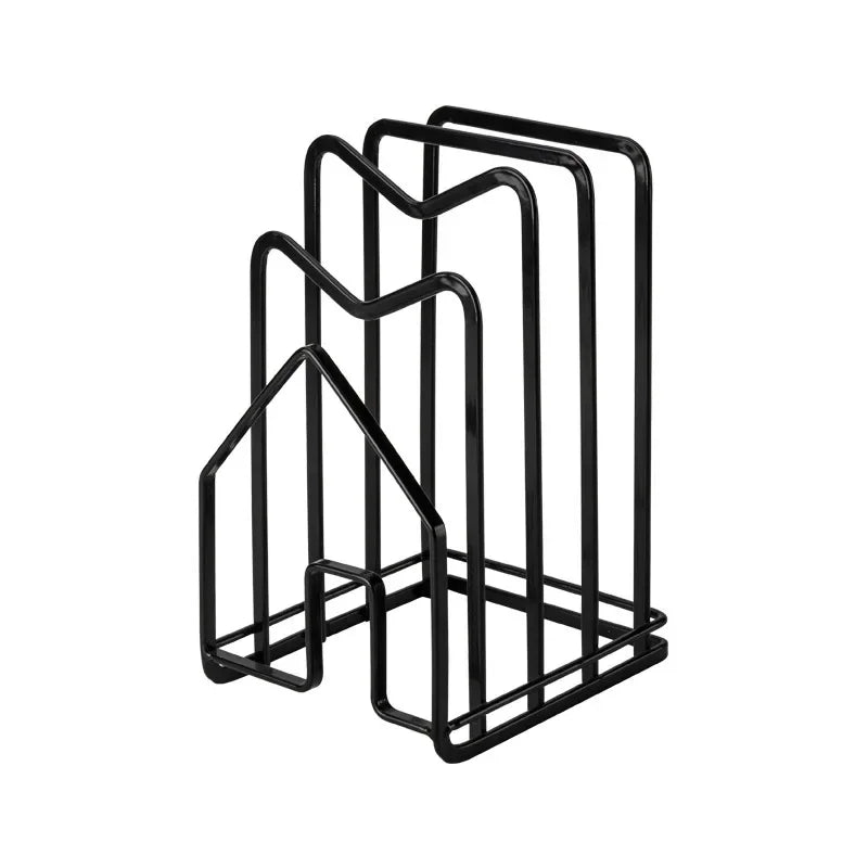 Eleganter Küchenorganizer für Topfdeckel und Schneidebretter