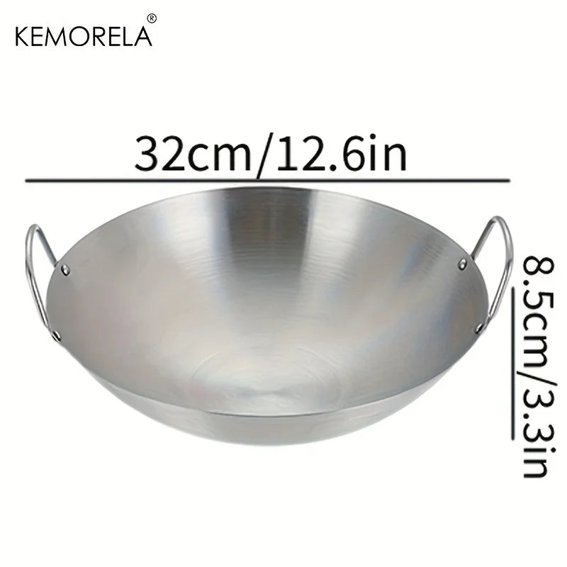 KEMORELA Edelstahl Wok – Zeitlose Eleganz für gesundes Kochen
