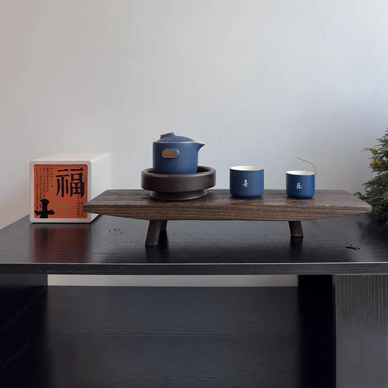 „Elegantes Holztablett – Multifunktionaler Tischorganisator“