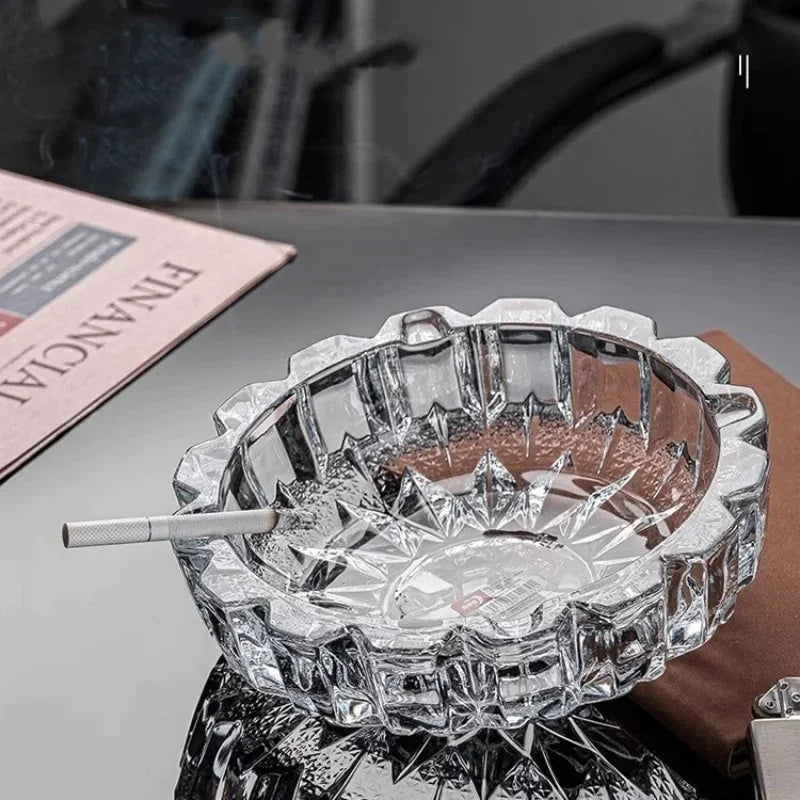 Eleganter Kristallglas-Aschenbecher