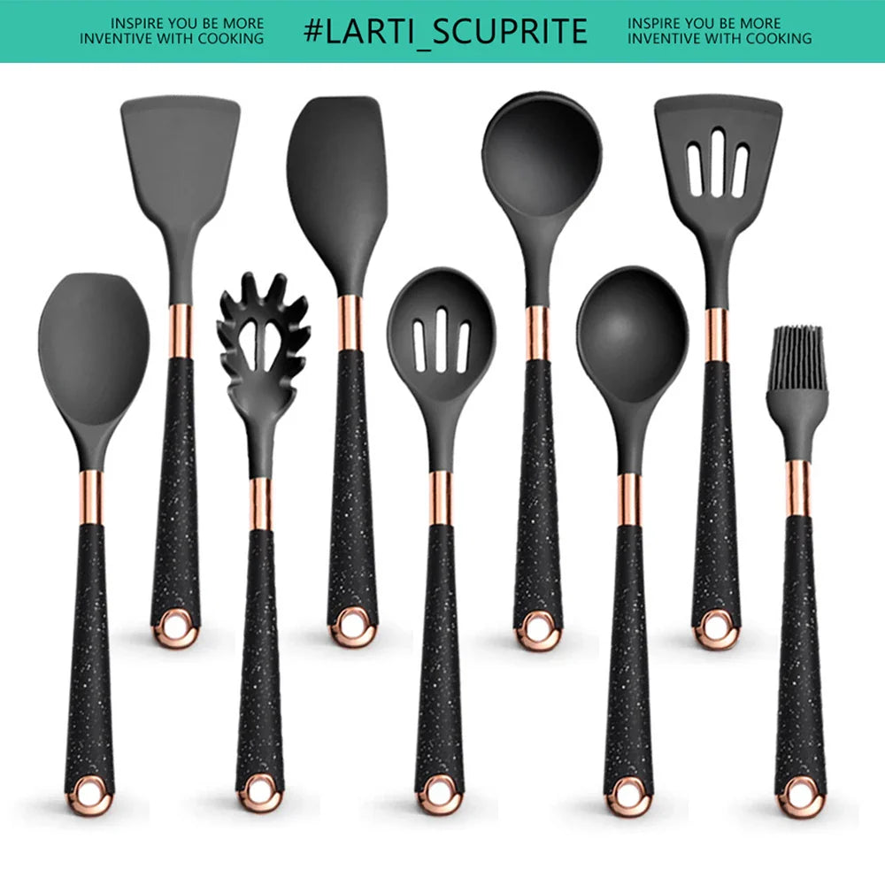 Atheltichub Silikon Kochgeschirr Set: 5-10 Teile für stilvolles Kochen!