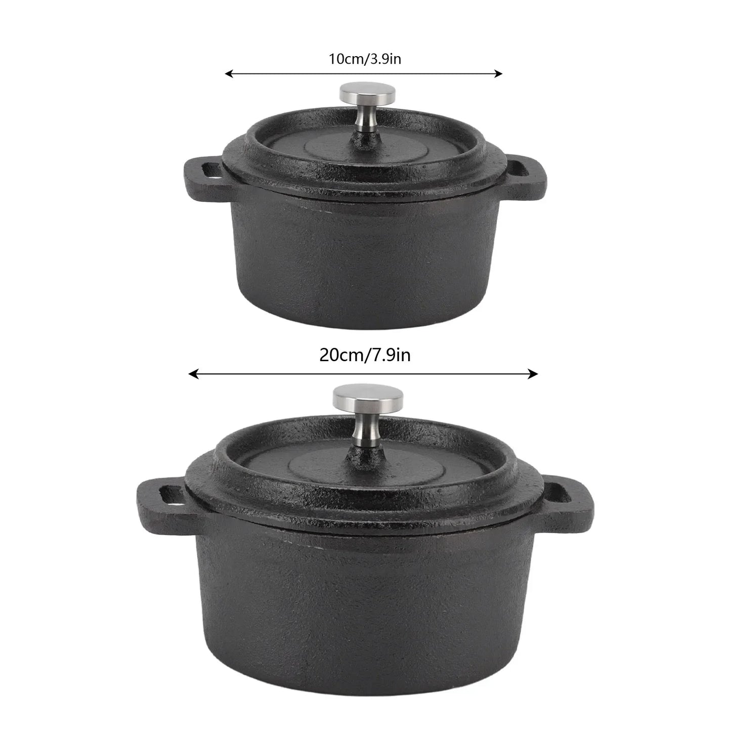 Atheltichub Gusseisen Dutch Oven – Traditioneller Kochtopf für perfektes langsames Kochen & Grillen 🍲