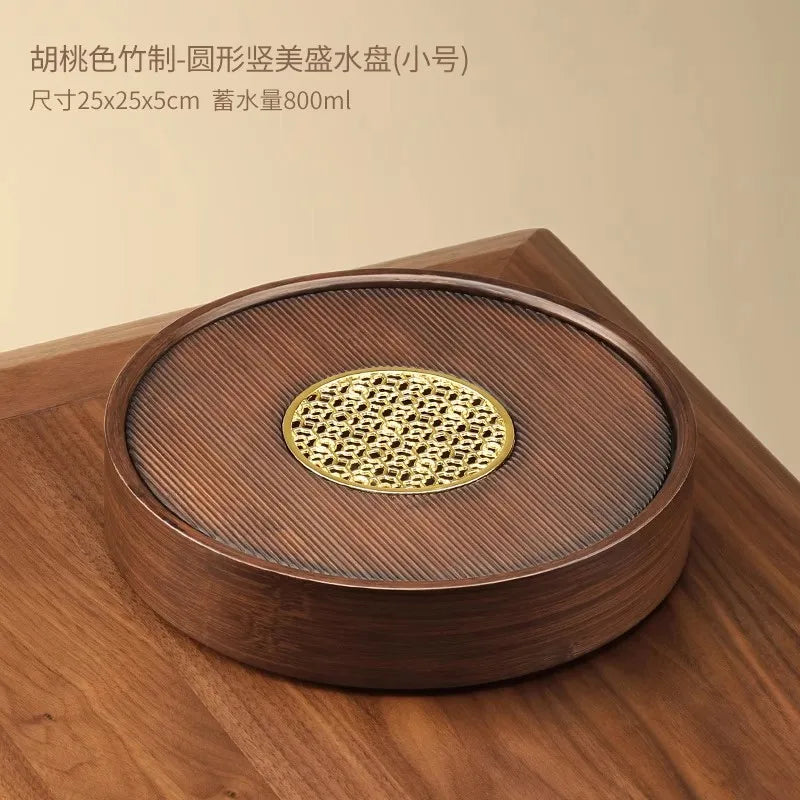 Kristall-Bambus Tee- und Servierplatte: Eleganz für Ihre Küche