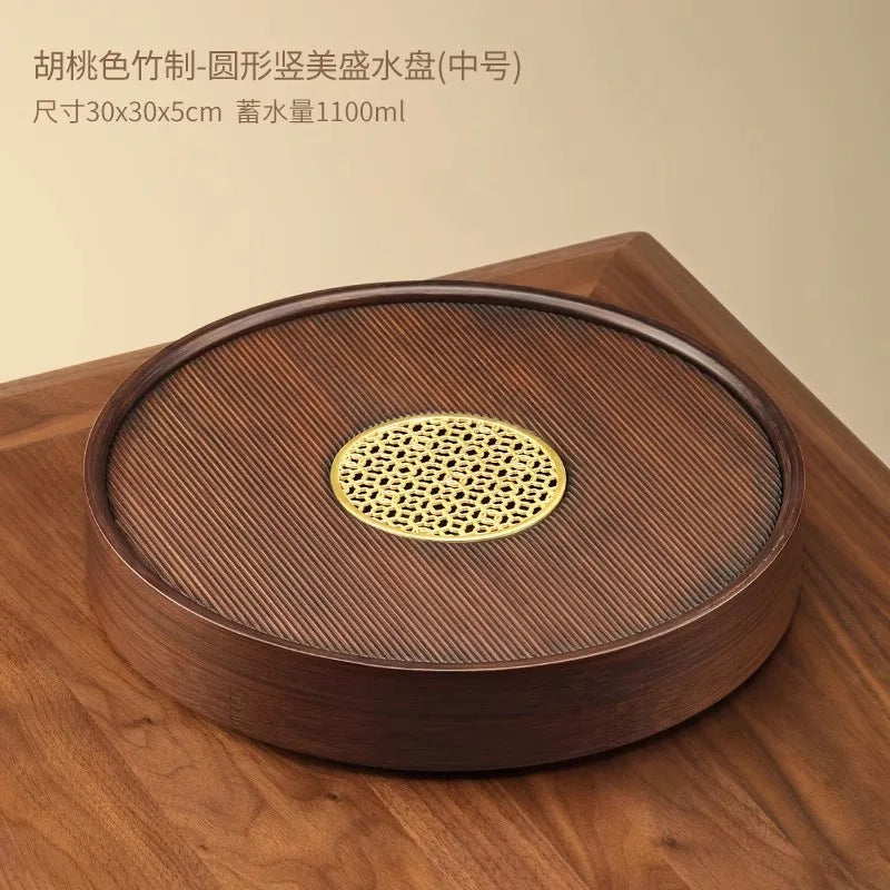 Kristall-Bambus Tee- und Servierplatte: Eleganz für Ihre Küche