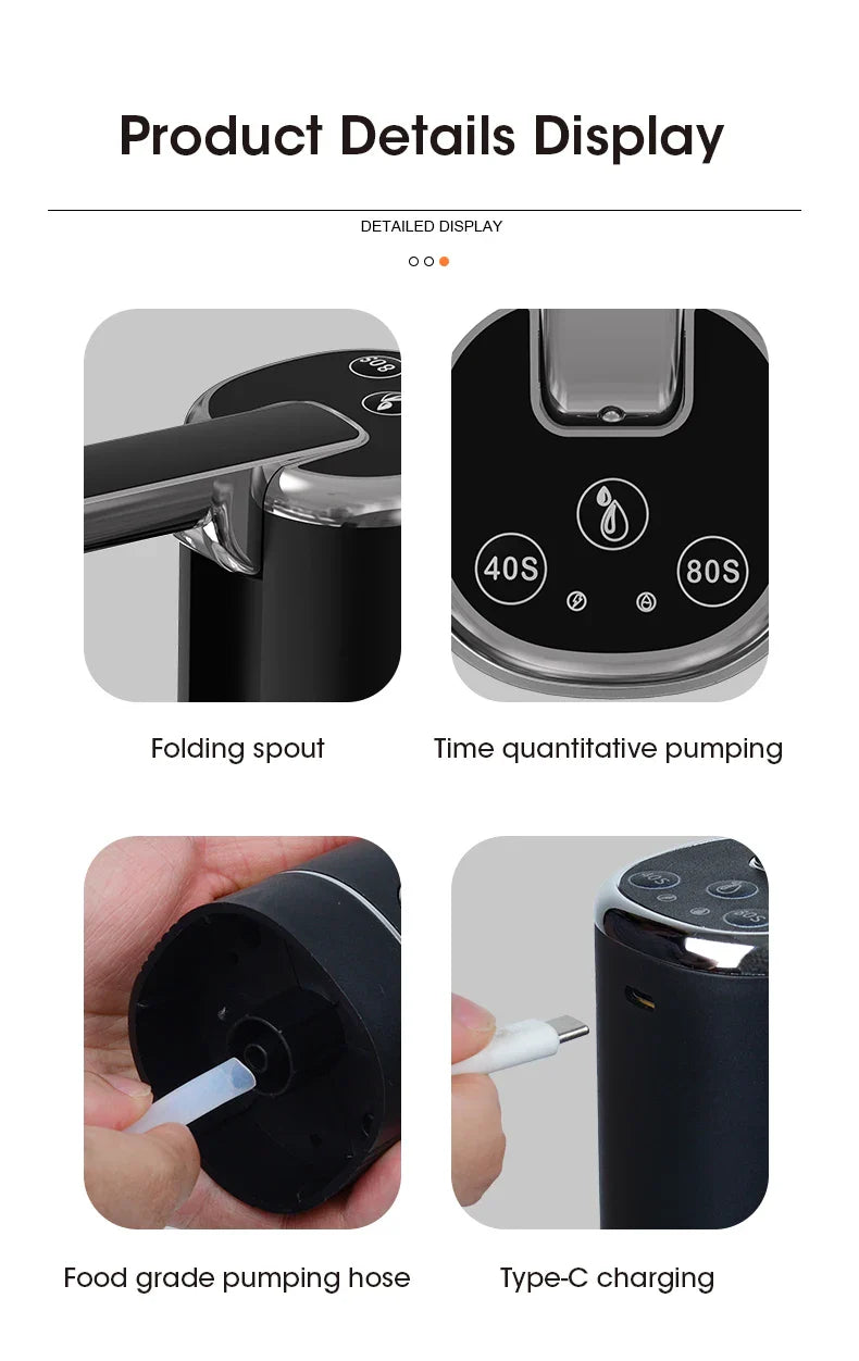 Atheltichub Faltbare Elektrische Wasserspenderpumpe – Sauber, Kompakt & Praktisch! 🚰✨