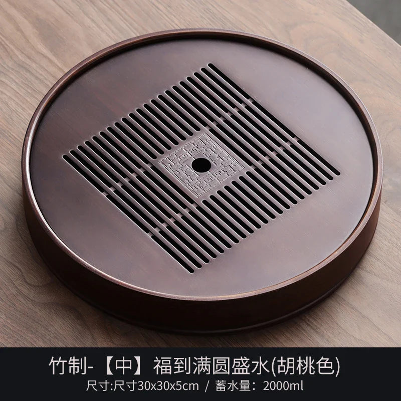 Kristall-Bambus Tee- und Serviertablett – Eleganz für Küche und Esszimmer