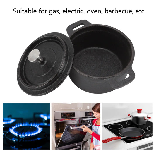 Atheltichub Gusseisen Dutch Oven – Traditioneller Kochtopf für perfektes langsames Kochen & Grillen 🍲