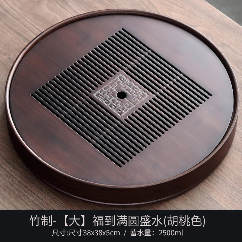 Kristall-Bambus Tee- und Servierplatte: Eleganz für Ihre Küche