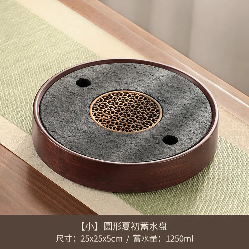 Kristall-Bambus Tee- und Serviertablett – Eleganz für Küche und Esszimmer