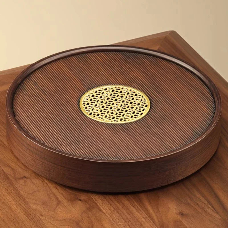 Kristall-Bambus Tee- und Servierplatte: Eleganz für Ihre Küche