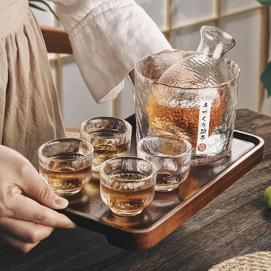 Japanisches Glas Bar Set – Eleganz für Sake und Cocktails