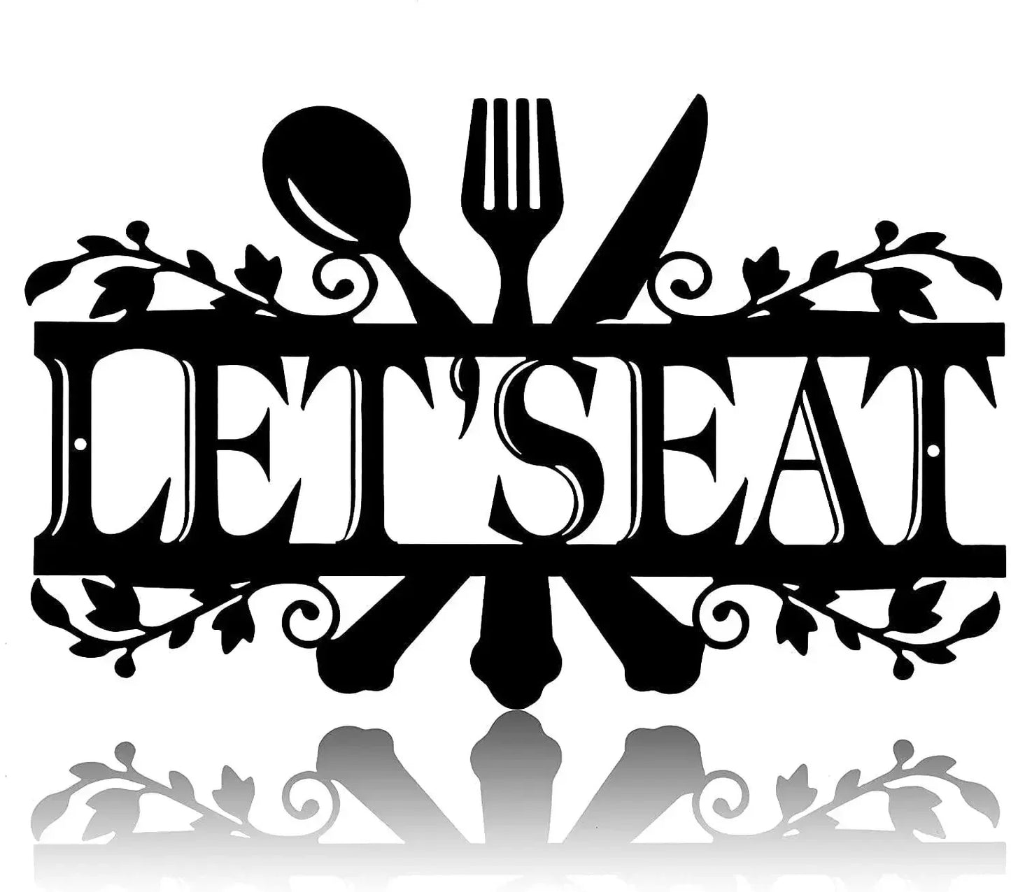 HELLOYOUNG Metall-Wandschild für die Küche – Elegantes Bauernhaus-Dekor