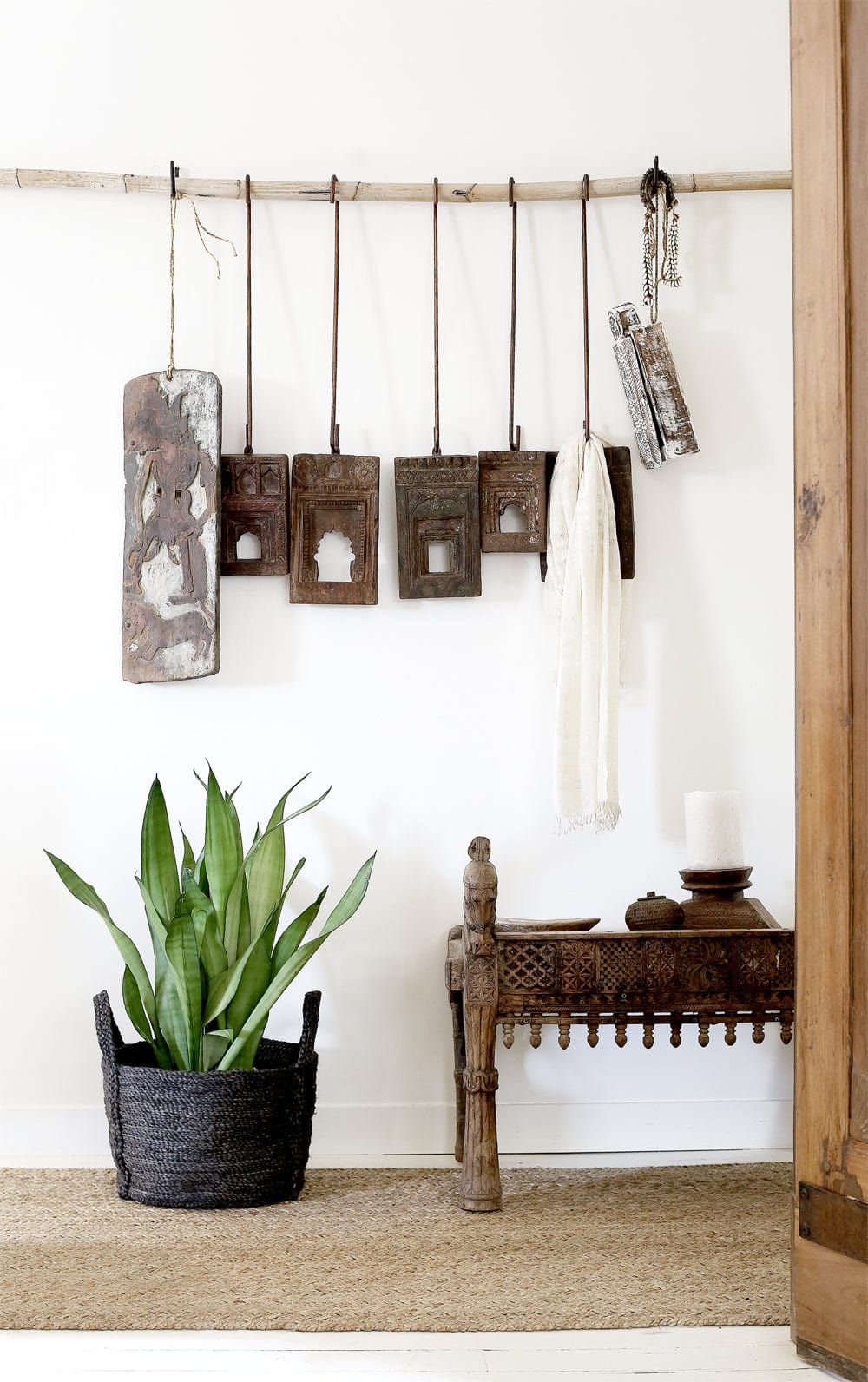 Eleganter Jutekorb in Anthrazit