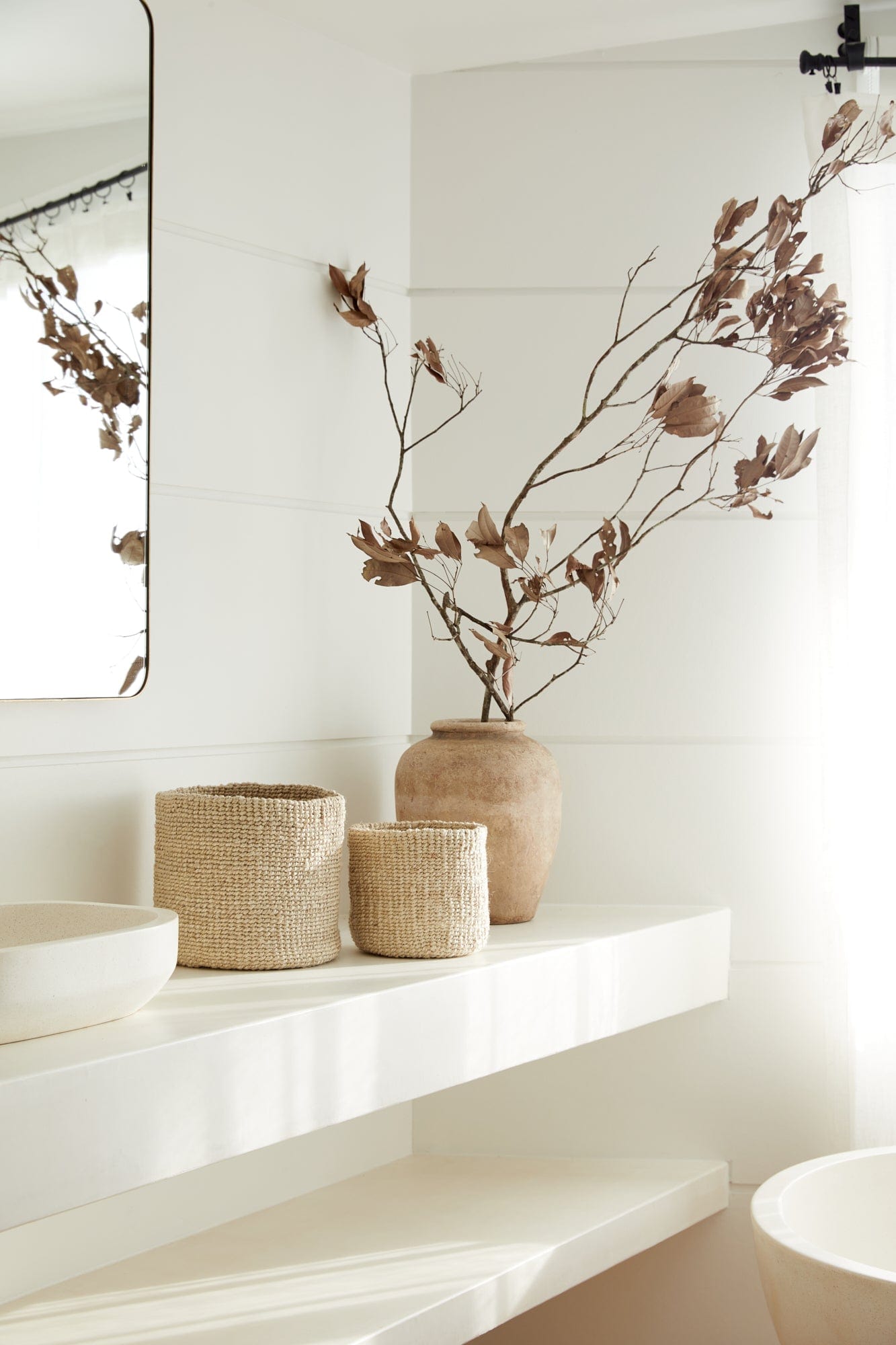 Elegantes Geflecht: Topf-Duo für stilvolle Akzente