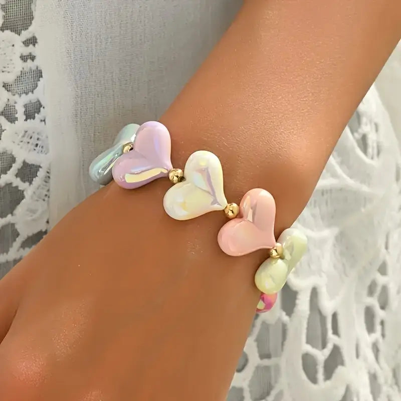Elegantes Candy Gloss Charm Armband