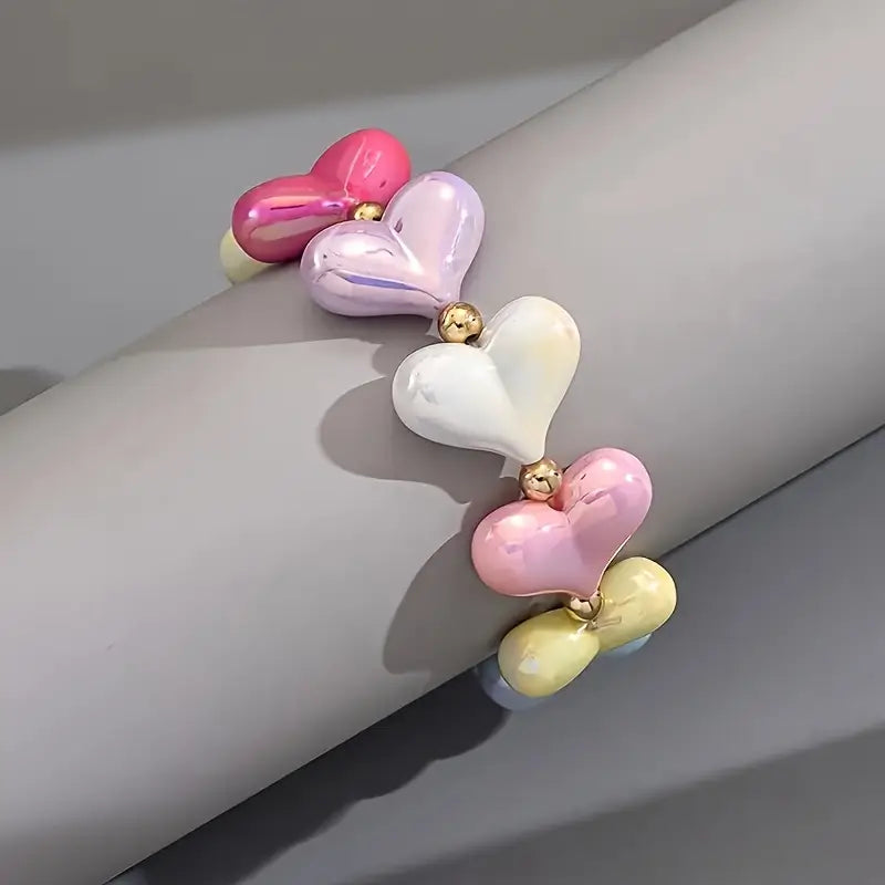 Elegantes Candy Gloss Charm Armband