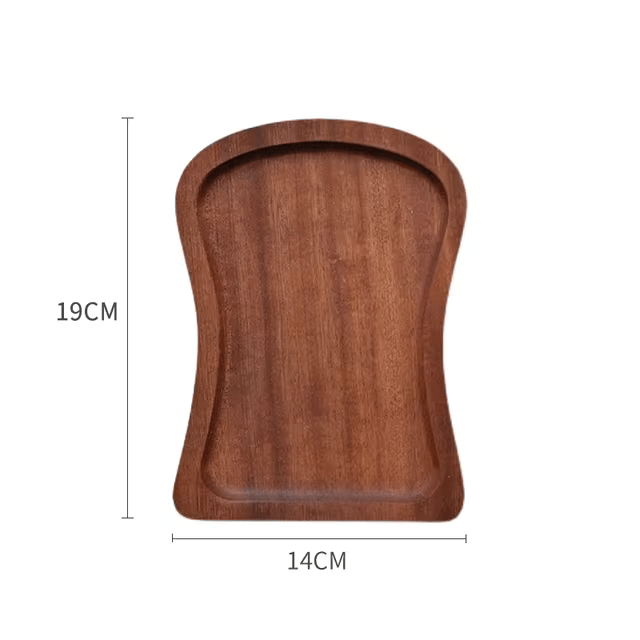 Eleganter Beistellteller aus Akazienholz