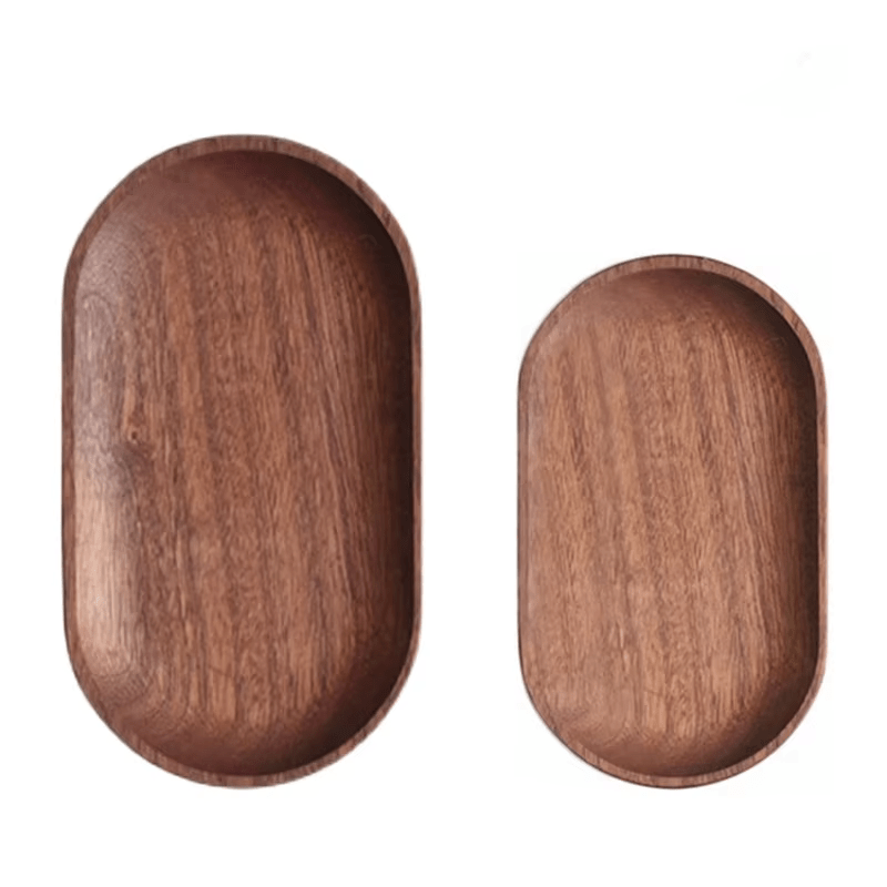 Eleganter Beistellteller aus Akazienholz