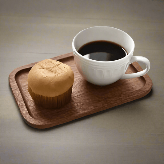 Eleganter Beistellteller aus Akazienholz