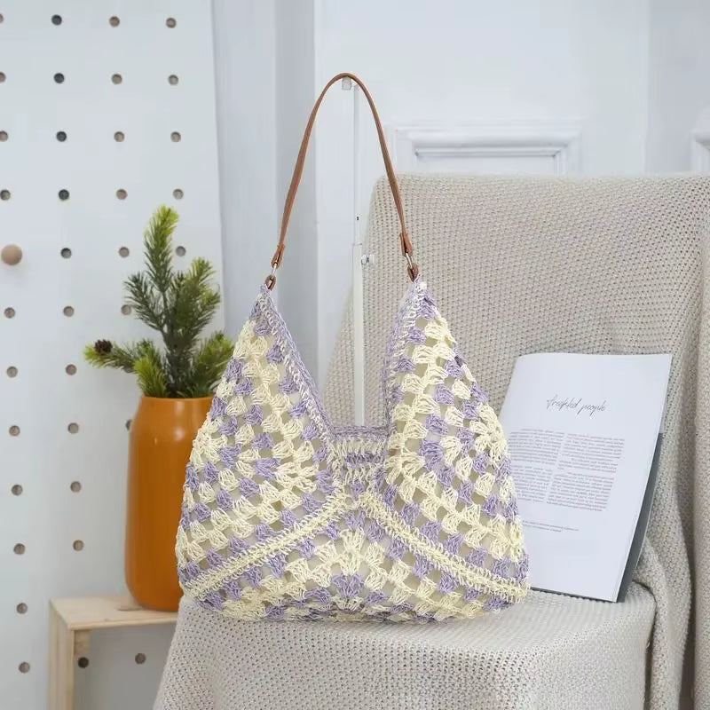 „Palma Breeze: Elegante Häkeltragetasche“