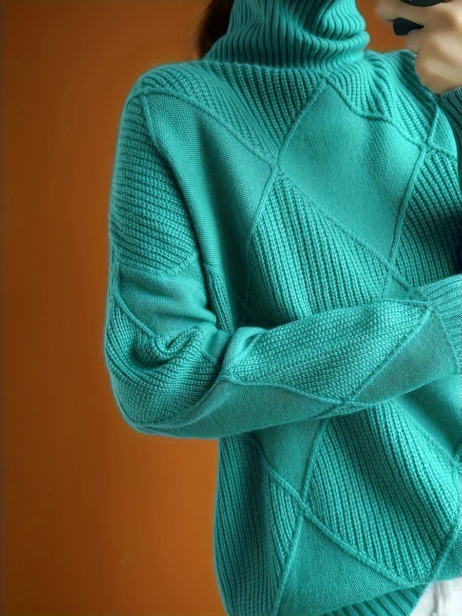 Ameline | Eleganter Strickpullover mit Stehkragen