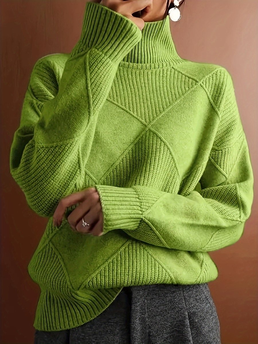 Ameline | Eleganter Strickpullover mit Stehkragen
