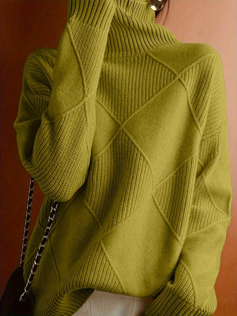 Ameline | Eleganter Strickpullover mit Stehkragen