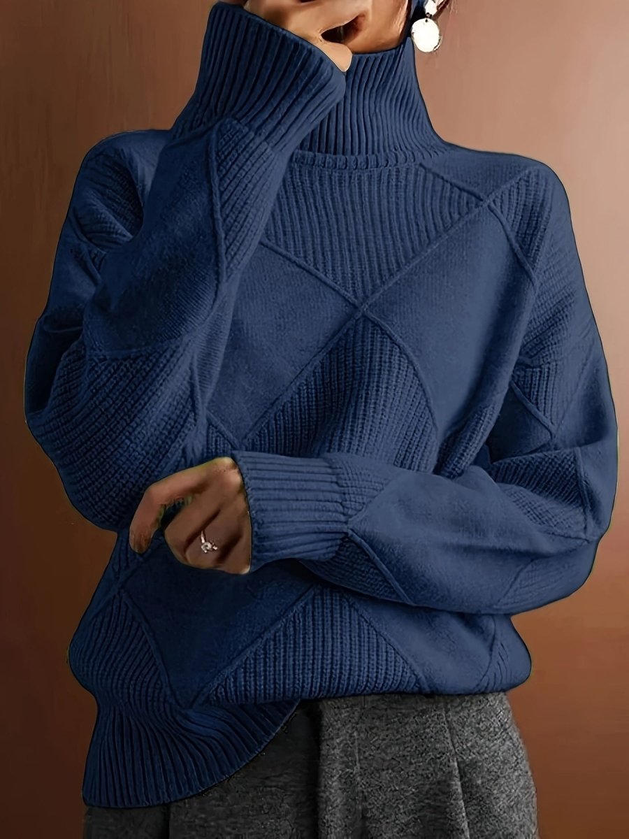 Ameline | Eleganter Strickpullover mit Stehkragen