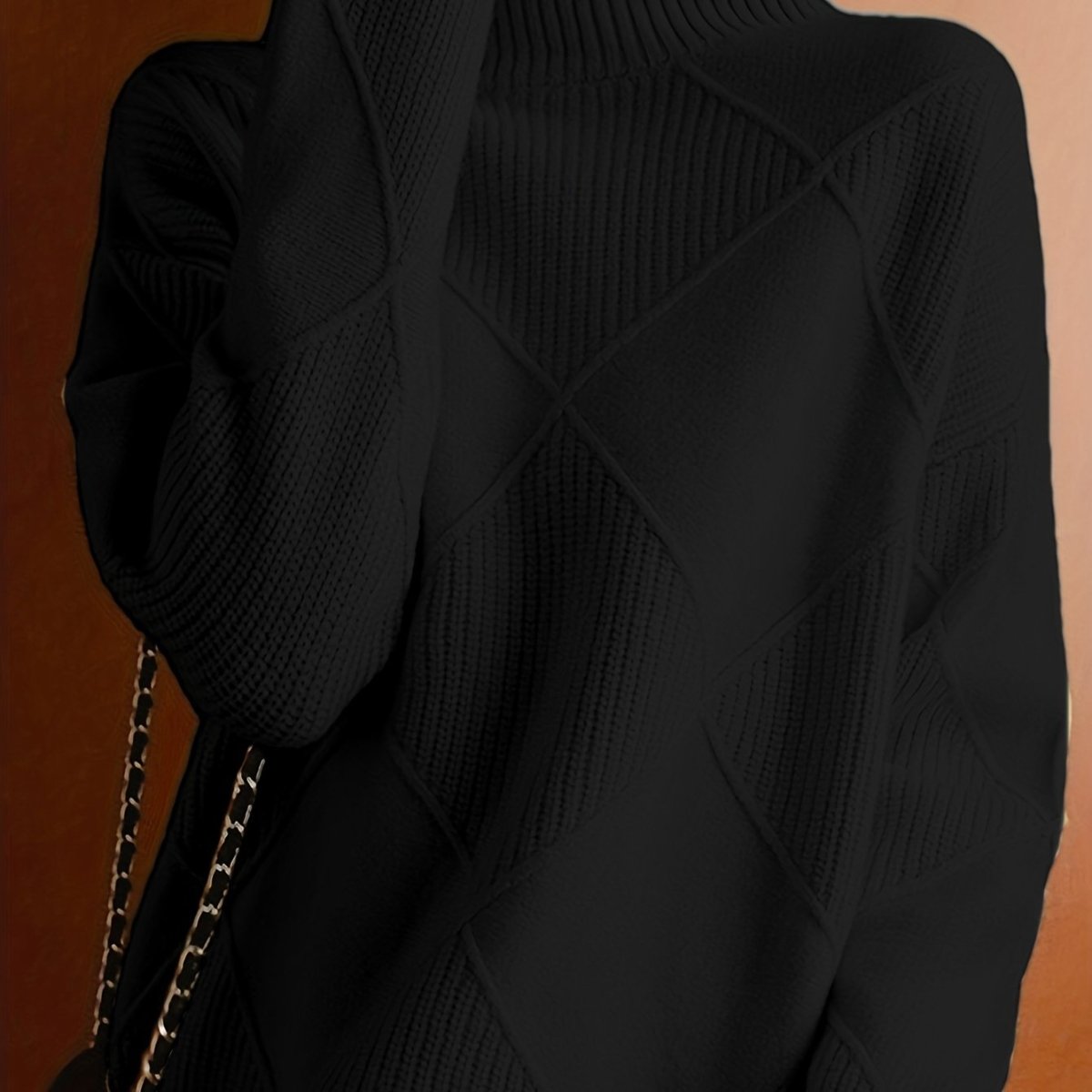 Ameline | Eleganter Strickpullover mit Stehkragen