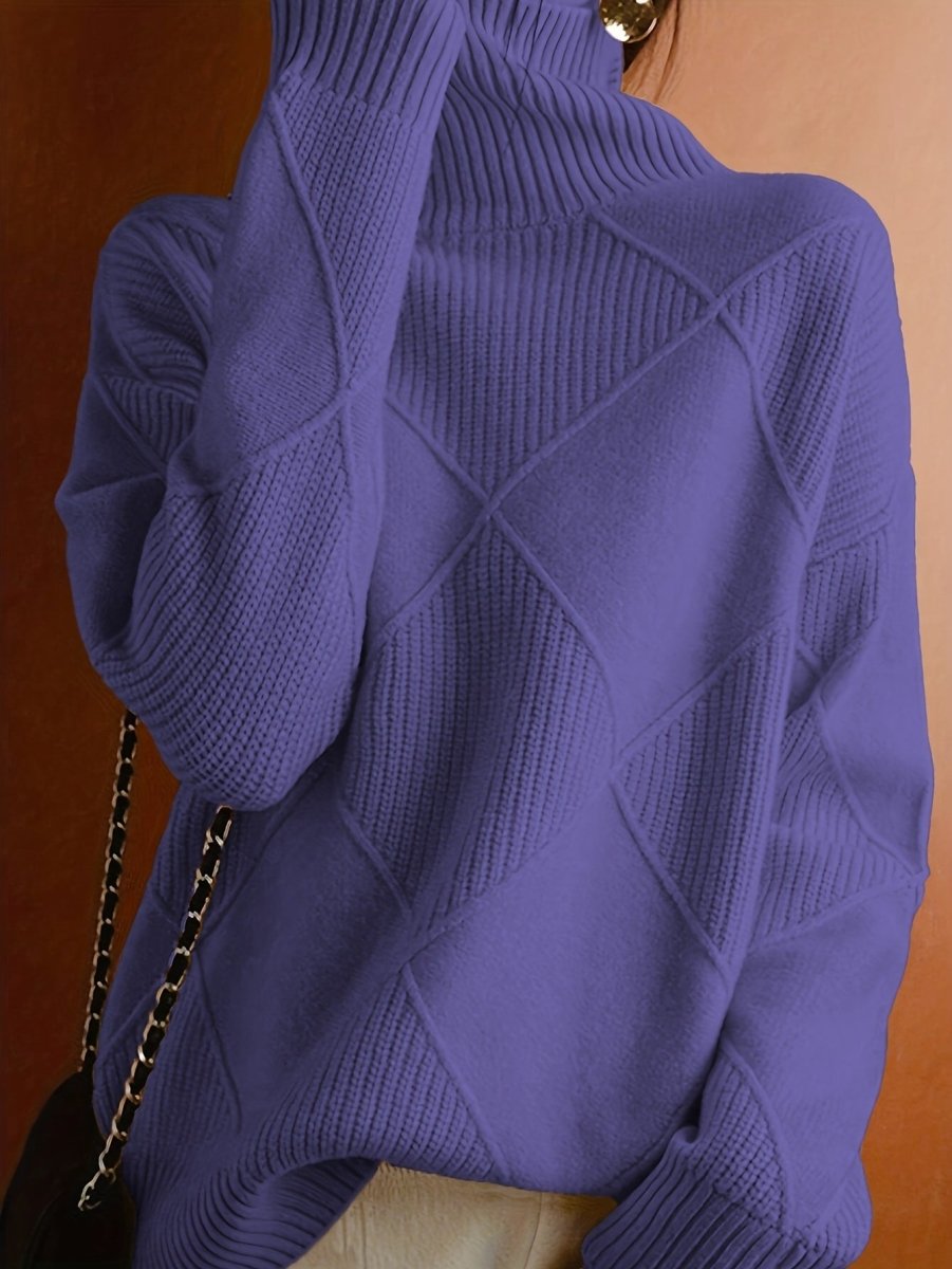 Ameline | Eleganter Strickpullover mit Stehkragen